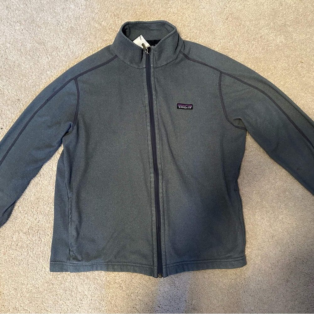 Patagonia Kids Charcoal Fleece Jacket